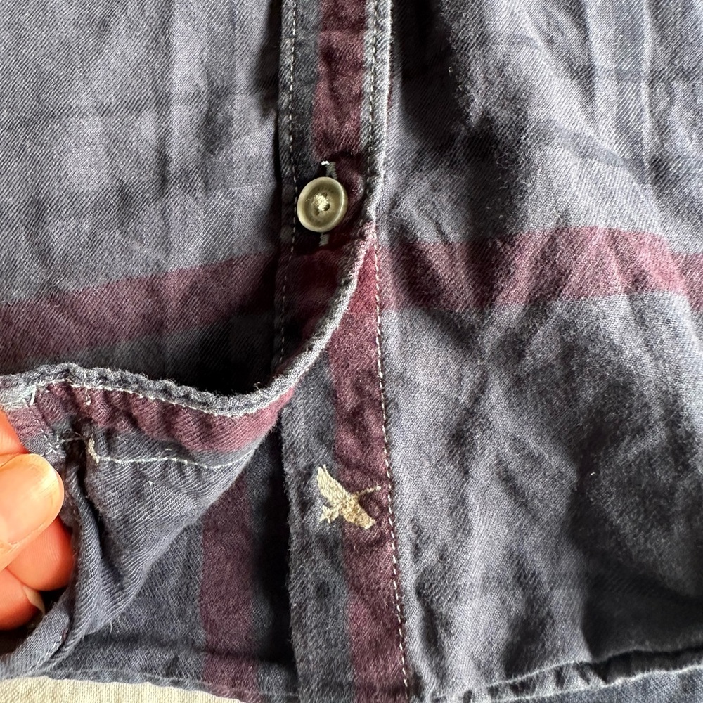 Eddie Bauer Womens Plaid Button Down Cotton Lightweight Western Workwear - Picture 3 of 10